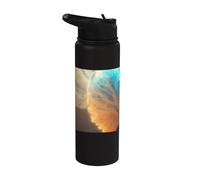Globo de nieve del espacio exterior el símbolo del infinito Stainless Steel Insulated Water Bottle