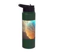 Globo de nieve del espacio exterior el símbolo del infinito Stainless Steel Insulated Water Bottle