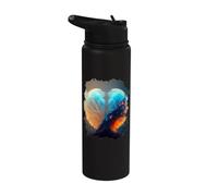Globo de nieve del espacio exterior el símbolo del infinito Stainless Steel Insulated Water Bottle