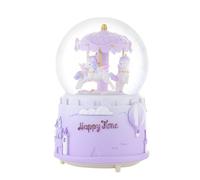 Globo de nieve musical para niñas, bola de cristal, caja de música giratoria con luz LED colorida, melodía, regalo musical, regalo de Navidad, Año Nuevo, regalo de cumpleaños para decoración de
