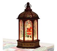 Globo de Nieve Navideño - Linterna de Agua con Efecto de Nieve y Purpurina Brillante - Decoración Iluminada para Hogar Fiestas Reuniones Y Escritorio Festivo