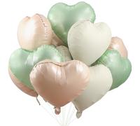 Globo de papel de aluminio con forma de corazón, 24 unidades, globos de corazón, boda, globos de helio con forma de corazón, colorido 3