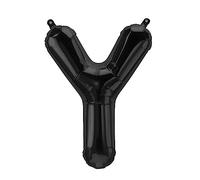 Globo de papel de aluminio con letra Y, negro, 40 cm, globo decorativo con letras para rellenar el aire, bodas, cumpleaños, Año Nuevo, regalo, bebé, publicidad, escaparates, caja de fotos, nombre