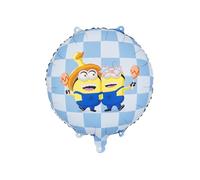 Globo de papel de aluminio de los Minions de Pastille Minions, 35 x 35 cm, diseño con licencia de Minion, para fiestas, cumpleaños infantiles, globos de aluminio como decoración de cumpleaños