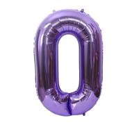 Globo de película digital de aluminio de 32 pulgadas, globo medio, decoración de color morado claro 0