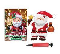 Globo de pie navideño, decoración inflable, de reno de Papá Noel | Celebración de temporada, piezas de escena de fiesta de globos festivos, novedad inflable, con conjunto de eventos fes
