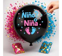 Globo de Revelación de Sexo Bebe en Español - Niño o Niña- Genger Reveal - Sorpresa Embarazo - Celebracion fiesta género (1 UNIDAD)