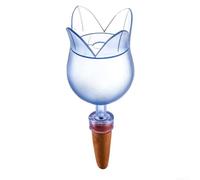 Globo de riego de plantas con forma de tulipán y cuerpo transparente para monitoreo visual y capacidad de recarga sin esfuerzo (amarillo)