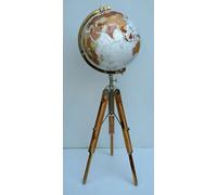 Globo de suelo con trípode de madera de 45,7 cm, grande, moderno, mapa, Atlas, decoración