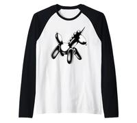 Globo de Unicornio Camiseta Manga Raglan