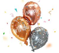 Globo Decoración Happy Birthday,Globo de Aluminio,Happy Birthday Globo de Pie,Globos Helio,Adecuados para Decoración de Fiestas de cumpleaños