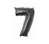Globo decorativo de aluminio de 32 pulgadas, para cumpleaños, boda, fiesta, vacaciones, regalo, decoración estilo 7, color negro