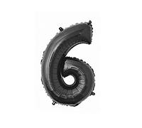 Globo decorativo de aluminio de 32 pulgadas, para cumpleaños, boda, fiesta, vacaciones, regalo, decoración, estilo 6, color negro