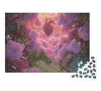 Globo en Forma de corazón Especial Juego De Rompecabezas 3D De Papel 38x26cm/1000pcs, - Educativo Y Creativo, Antistrés Y Decoración Original, Regalo Genial para Todos