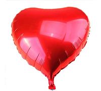 Globo en forma de corazón globo de película de aluminio para el diseño de la sala de bodas globo juguetes decoración de fiesta suministros de boda 10PCS rojo
