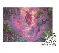 Globo en Forma de corazón Glorioso Juego De Rompecabezas 3D 38x26cm/1000pcs, - Creativo Y Antistrés, Educativo para Adultos Y Niños, Regalo De Decoración Hogareña