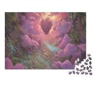 Globo en Forma de corazón grandioso Juego De Rompecabezas 3D De Papel 70x50cm/1000pcs, - Creativo Y Antistrés, Educativo para Niños, Regalo De Decoración Hogareña