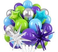 Globo Estrella, Globo Colores de Cumpleaños, Globo Colores de Cumpleaños, Globo de Lámina de Estrellas, Globos Fiesta Llenos de Energía, Globos en Forma de Estrellas