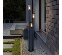 Globo Farola Boston, 3 luces, antracita True