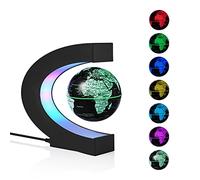 Globo flotante de levitación magnética Globo giratorio de levitación, multicolor y cambiante, con luces LED Gadget de decoración de oficina para amigos, profesores, regalo de cumpleaños