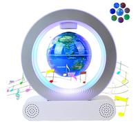 Globo Flotante Magnético con Luz LED, Base con Altavoz Bluetooth, Antigravedad, Decoración Mundial, 15 cm (Esfera luminosa con cambio de color)