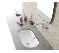 Globo Forty3 lavabo 60x37 cm oval bajo encimera blanco SC043.BI