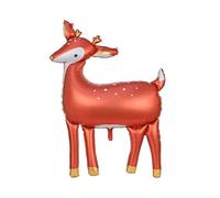 Globo gigante de aluminio con cierre, 80 x 105 cm, color marrón, talla única