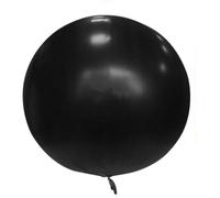 Globo gigante de látex de 72 pulgadas, globo meteorológico profesional de 6 pies para investigación meteorológica, video aéreo, decoración de fiestas, juegos de entretenimiento, globos enormes (negro)