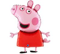 Globo gigante de papel de Peppa Pig de tamaño gigante de 37 pulgadas - Globos festivos para niños