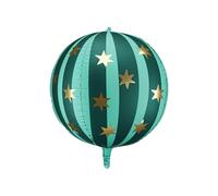 Globo grande de aluminio verde con estrellas, decoración de fiesta de 20 pulgadas, globo inflable de aire o helio, decoración de fiesta de atracciones de circo