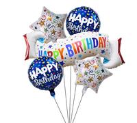Globo Happy Birthday,5 PCS Globo de Cumpleaños,Globos Feliz Cumpleaños,Globos Cumpleaños,Globos de Fiesta de Cumpleaños para Todos los Niños y Adultos