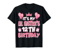 Globo It's My Lil Sister's 12th Birthday 2013 12 Years Old Camiseta