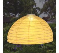 Globo Lámpara colgante LED 33982, blanco, lino, plástico True