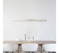 Globo Lámpara colgante LED Ethan, color aluminio, metal, 150 cm, extensible True