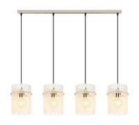 Lámpara colgante LED Gorley (60 W, L x An x Al: 110 x 20 x 110 cm, Marrón)