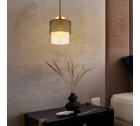 Globo Lámpara colgante Olga, Ø 18 cm, negra, metal/vidrio