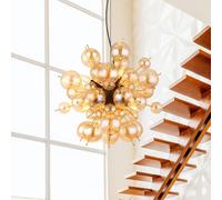 Globo Lighting Udo lámpara colgante 6x25 W negro-oro-ámbar 15633HA