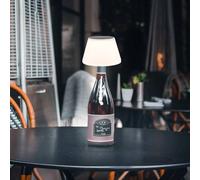 Globo Lámpara de mesa LED solar 36000 tapa de botella plástico blanco True