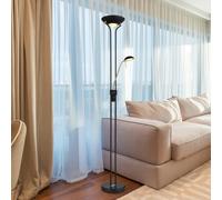 Globo Lámpara de pie Leonas latón/negro