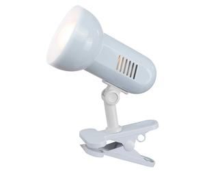 Globo Lámpara de pinza Basic, blanco, ajustable