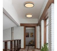 Globo Lámpara de techo LED Doro Ø 30 cm madera oscura, grafito