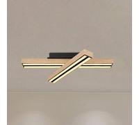 Globo Lámpara de techo LED Doro, longitud 51,5 cm, roble, madera
