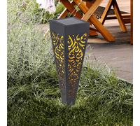 Globo Lámpara LED con pica 33578-3, negra, plástico, 3 unidades