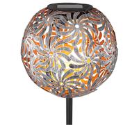 Globo Lámpara LED solar 33632 con bola de metal, plata