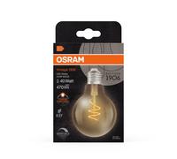 OSRAM LED Vintage G80 E27 4,9W 922 Filamento en espiral dorado atenuable EC:EPREL:1854792