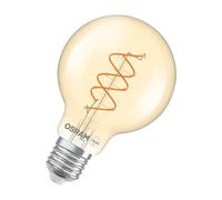 OSRAM LED Vintage G80 E27 8W 922 Filamento en espiral dorado atenuable EC:EPREL:1854788