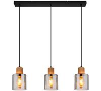 Globo Lighting Aleidis lámpara colgante 3x25 W negro-humado 15768-3