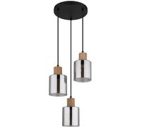 Globo Lighting Aleidis lámpara colgante 3x25 W negro-humado 15768-3H