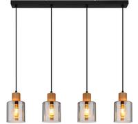 Globo Lighting Aleidis lámpara colgante 4x25 W negro-humado 15768-4