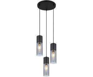 Globo Lighting Annika lámpara colgante 3x25 W negro-humado 21000-3HB